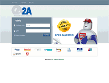 Tablet Screenshot of 2a-ticaret.com